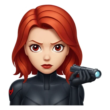 Black Widow Marvel character sticker