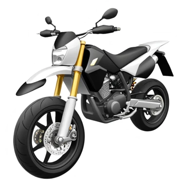 Supermoto in wheelie  sticker