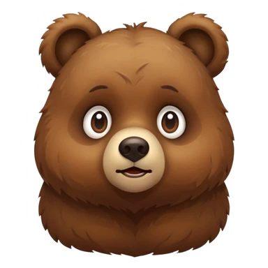 Tiny little bear confused  sticker