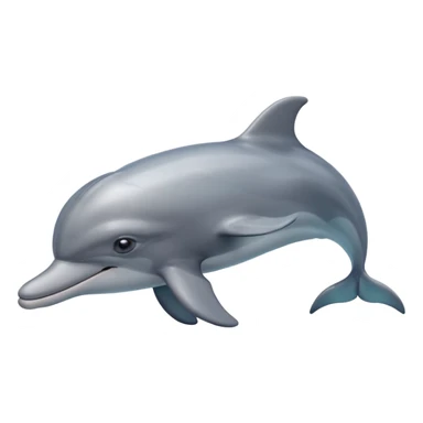 dolphin swimming sticker