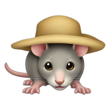 Renn Maus mit Hut  sticker