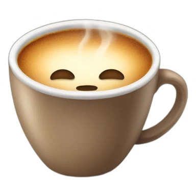 hot cup of coffee sticker