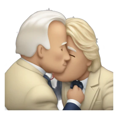 biden kissing trump sticker