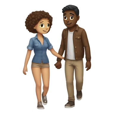 a bf holding a gf hand sticker