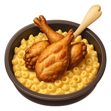 drumstick chicken with mac and cheese on the side sticker