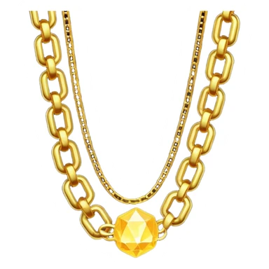 fantasy magic heavenly golden chains low poly sticker