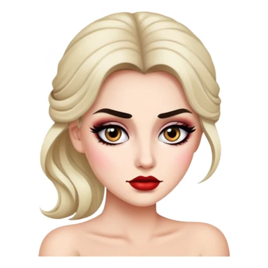 White Drama mama sticker