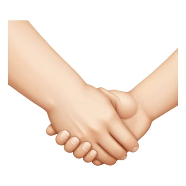  handshake of white muscles hands sticker
