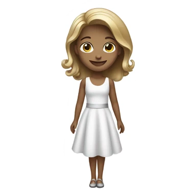 smiling girl in elegant dress sticker