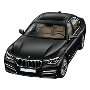 BMW 7Series black sticker