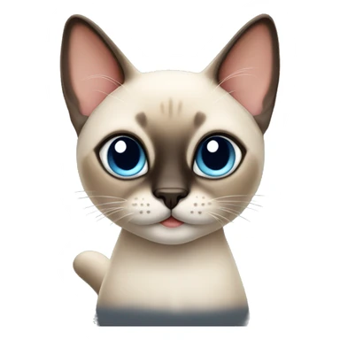 Cute Siamese cat  sticker