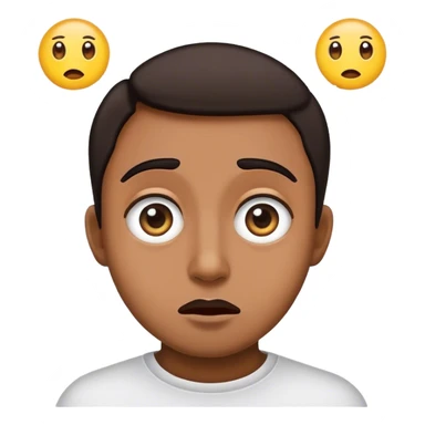 an emoji not doubting a person not believing them with they’re eyes making signs sticker