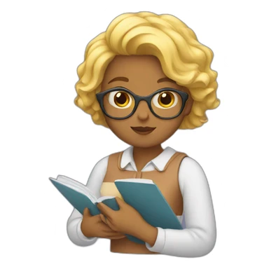 a girl who writes sticker