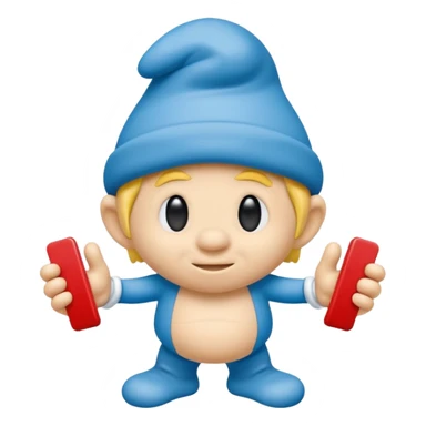 smart smurf  sticker