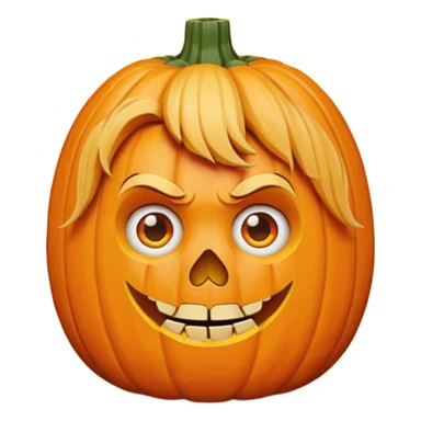 hairdresser nightmare halloween pumpkin sticker