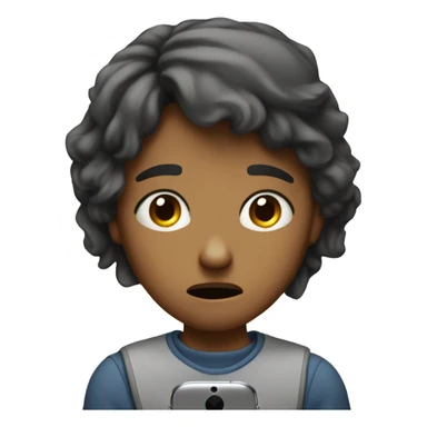 Girl mad at bf him for not answering his phone  sticker