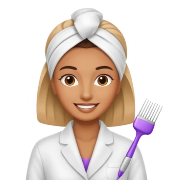 good time in a beauty salon sticker