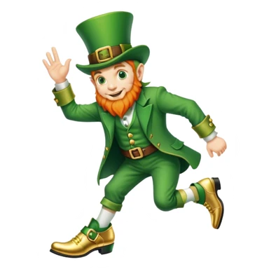 Leprechaun heel clicking sticker