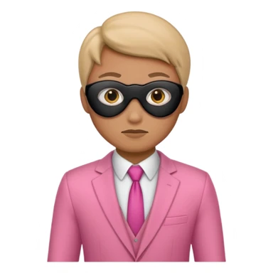 Ladrón con traje rosa  sticker