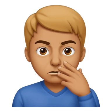 pinching nose angrily nose nose sticker