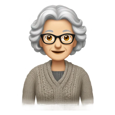 Yanni as a grandma ￼ sticker