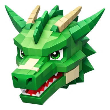 Minecraft dragon head sticker