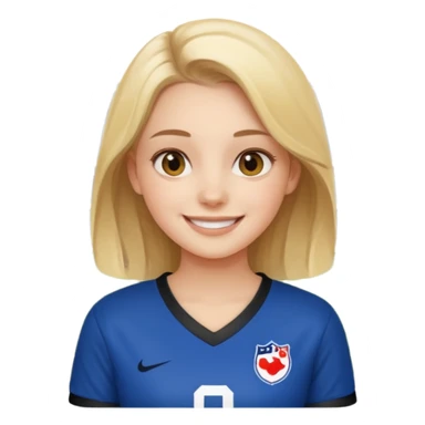 girl watching football game sticker