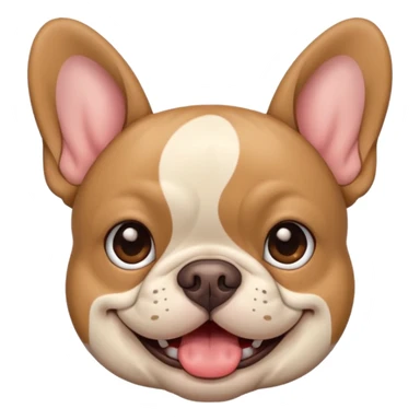 Fawn French Bulldog winking  sticker