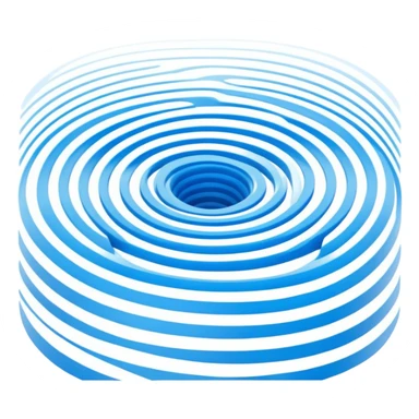 Sound waves radiating outward in curved lines, symbolizing audio, noise, or vibration — often depicted as concentric rings or speaker icon. sticker
