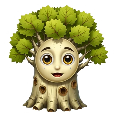aspen tree eyes winking sticker