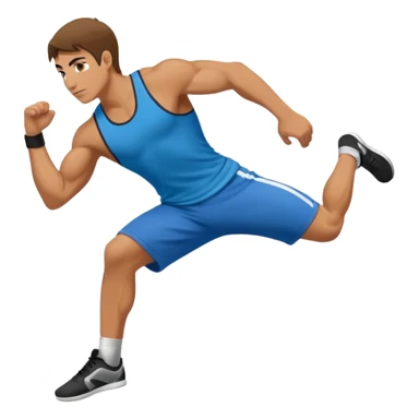 Persona haciendo parkour sticker