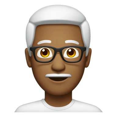 malay man with white specs  sticker