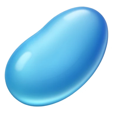 blue jellybean sticker