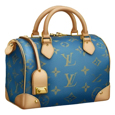 Louis Vuitton bag blue sticker
