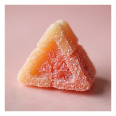 realistic dalgona candy with the triangle shape from Squid Game sticker