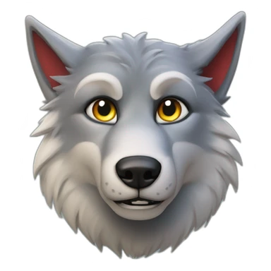 Loup garou amoureux sticker