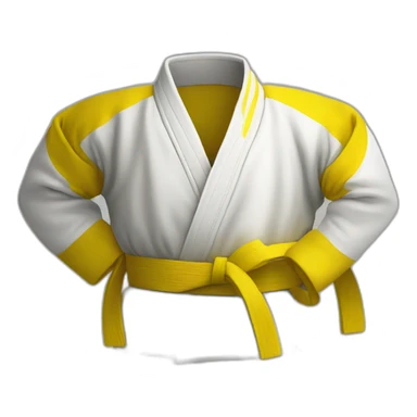 ceinture jaune judo sticker