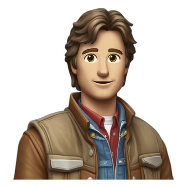 marty mcfly buvant un pepsi sticker