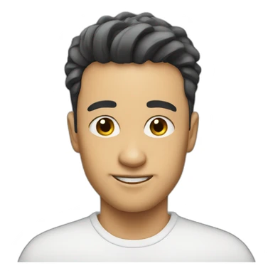 White Kai cent sticker