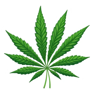 cannabis leaf sticker