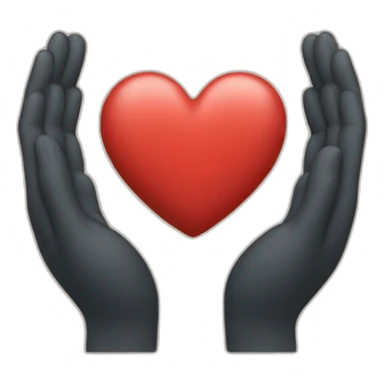 un homme qui fait un coeur avec les mains sticker