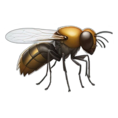 Une mouche buvant de la bière sticker