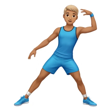 male dancer with clothes sticker