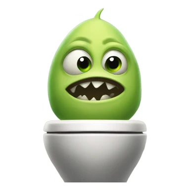 Sherk in a toilet sticker