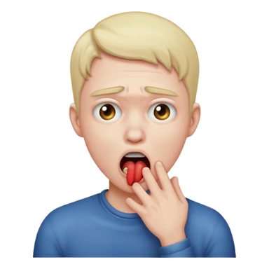 Choking myself emoji sticker