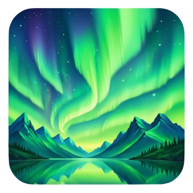 only northern light sticker