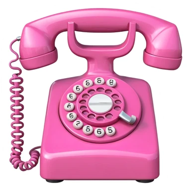 Pink hotline phone sticker