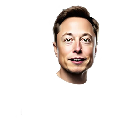 elon musk on space x rocket sticker