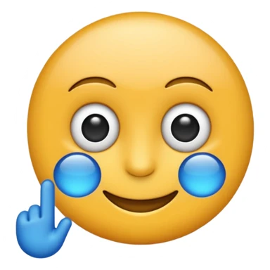 O emoji azul com o selo verificado dentro sticker