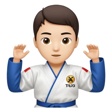 dobok taekwondo sticker